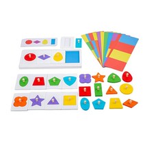 Adena Montessori 유아용 모양 퍼즐 3피스, 24 Pieces