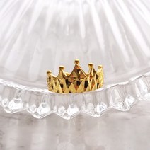 리쥬샵 순금 뾰족 왕관 돌반지 24k 반돈 1.875g 백일반지 아기반지