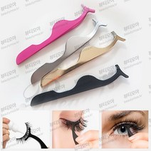 속눈썹집게 핀셋 눈썹집게 치석제거기 귀왁스 미러거울 눈썹연장 속눈썹미러 속눈썹거울 치경 치과 치아관리 치아거울 속눈썹 연장, 1ea, 집게핀셋/블랙
