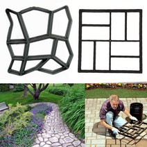 정원 화단 꾸미기 DIY 셀프용 디딤돌 디딤석 보도블럭 틀 3종 시멘트 안료, 옵션04