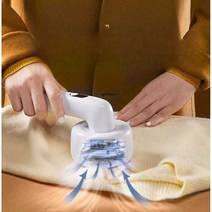 보푸라기 세탁소 수동 보풀 제거기 만능 의류 트리머, 화이트 예비날 2개 포함