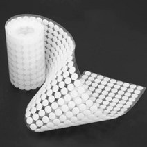 다목적 찍찍이 양면접착 도트 테이프 까슬이 보슬이, 검정10mm(50쌍)