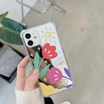 큐티튤립 에어범퍼 아이폰14 미러케이스