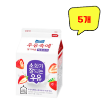매일유업 우유속에 딸기과즙 락토프리 300ml, 5개