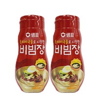 [트윈스몰] 1+1 샘표 동치미국물 비빔방 간편 양념장 비빔국수 냉면 쫄면 면요리 만능 비빔장 360g