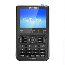 위성 TV 수신기 Satlink sp-2100 hd sat 파인더 dvb ss2 satfinder mpeg-24 3.5 인치 lcd 화면이있는 디지털 파인더 미터 pk ws, 검은색, 오 플러그