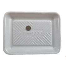 정육트레이 반찬용기 포장용 스티로폼접시 사각 PSP용기 생선 정육용 사각 1000호 흰색 600EA