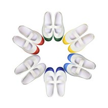 아사히실내화 기본형 흰색 면 유아동 초등 신학기 실내화