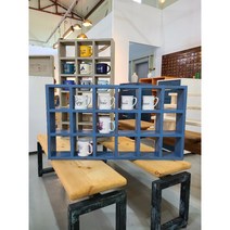 [곰지네 가구 이야기]빈티지 컵 장식장, 포레스트그린