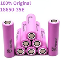 딥사이클 자동차 배터리 새로운 원본 18650 3500mah 20a 방전 35e 리튬, 10개