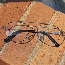 레트로 빈티지 오버사이즈 빅사이즈 사각 보잉 투브릿지 메탈 안경테