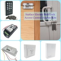 엔코더 DIY 전체 125khz RFID 도어 액세스 제어 시스템 키트 12V3A 전원 NC 잠금 도어 벨 없음, 7.EM148B Lock W PWR