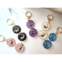 행운10배상승 달타냥 주얼리 키링 핸디그립 홀더 세트 자개금박 그립톡 *Gift, 내마음대로set(키링+그립톡), 세트gift pack(+3500)