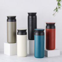트래블 텀블러 500ml 레이저 각인 주문제작 DD-10033, 아이보리