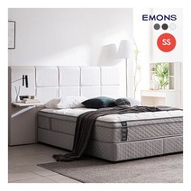 [에몬스] [슈퍼싱글SS] 휴레스트 투매트리스 침대, 색상:그레이