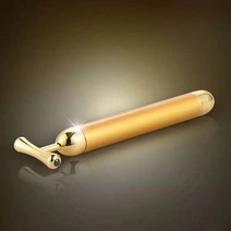 얼굴주름리프팅 얼굴마사지기계 페이스롤러 뷰티 바 24K 전동 슬리밍로드 골든 스틱 T 형 페이셜 마사지 리, 01 Gold