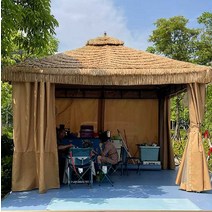 방갈로 오두막 그늘막 야외텐트 특이한 캠핑 임시천막, A