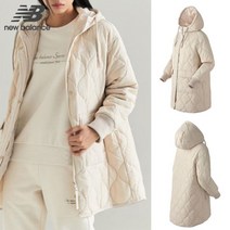 뉴발란스 W 롱기장 물결 퀼팅자켓 롱패딩 NBNQC4W832-35