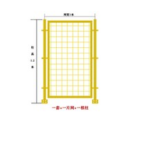 철제 울타리 펜스 메쉬펜스 메쉬 격자 휀스구멍 창고 분리, 1.2m 높이*1m 폭(한망 한줄기 포함)