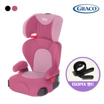 [그라코] 뉴랠리 스포츠 주니어 카시트 ISOFIX 벨트포함(색상선택), 색상:블랙