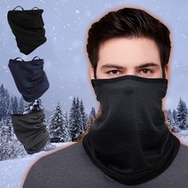 김서림방지 귀걸이형 기모 넥워머 가을 겨울 안면 마스크 방한 보온 싸이클 오토바이 조깅, 디지털, 검정색