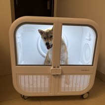 강아지건조기 펫드라이기 드라이룸 강아지 중형견 대형견 펫드라이룸 Hrmann 39도 캐빈 프로 애완 동물 고양이 건조 상자 초 완전 자동 헤어 드라이어 개, [02] 20파운드 미만의 애완동물을 위한 Hörman