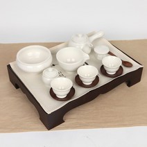 화이트 교육용 3인다기종합세트-균열