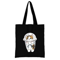 고양이 쇼핑백 패브릭 사용자 정의 디자이너 핸드백 shoping 가방 여성의 캔버스 어깨 여성 사용자 정의 로고 백 인쇄 천, d