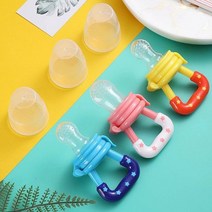 Newborn Food Feeder with spoon Silicone, Red