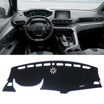 푸조 3008 GT 2017 LHD/RHD 자동차 대시 보드 라이트 커버 매트 방지 uv 카펫 패드 액세서리, 03 LHD Blue Side