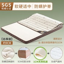 접이식 침대 토퍼 매트리스 여름 쿨 원룸 바닥 퀵슬립, 9CM