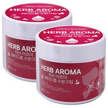 허브 아로마 워터드롭 수분크림 300ml 2개 에바수 건성 유수분 공급전용