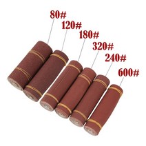 연마제 스크레치 1롤 80-600 그릿 에머리 천 연마 사포 금속 가공 Dremel 도구, 01 브라운_03 180 Grit_01 1M