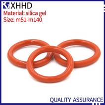고무오링 패킹 실리콘 오링 고무링 10PCS M51-M140 실리콘 씰링 빨간색 가스 켓 고온 저항 실리카 젤 Oring, 31 M61x4mm(10pcs)