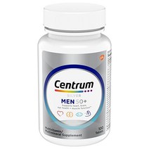 Centrum Silver Multi비타민 for Men 50 Plus Multimineral 비타민 D3 B비타민s Zinc Gluten Free NonGMO Ingredient, New, 100 Count