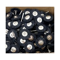 드러멜 드레멜 다용도조각기 연마 브러쉬 쥬얼리 휠 전동 공구 액세서리, 22mm black
