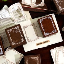 레이스 빈티지 플라워 프레임 다꾸 우드 스탬프 4종, B (WS-601)