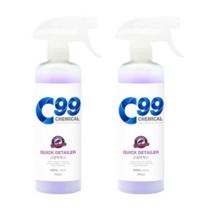 C99 세차용품 퀵 디테일러 고광택왁스, 500ml, 8개