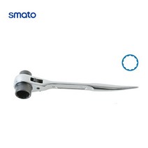 스마토 라쳇렌치 숏 깔깔이 복스렌치 휴대용 만능렌치 스패너, 14x17mm