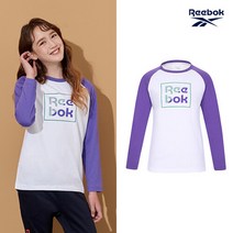 리복키즈 REEBOK 리복키즈 주니어 라운드티셔츠 퍼플