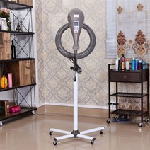 헤어 열펌기 미용실 열기구 열처리기 에어롤 파마기계 셋팅 드라이 쿨펌, 그레이/스탠딩 빅풋 PC버전【헤어히터】