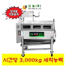 구근류 농산물 고추 세척기 회전 브러쉬 세척 3000kg SN-2000C 영세율