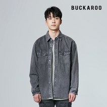 버커루 엔씨중앙로역점 남성 오버핏 셔켓 BK/M톤 B215DS120P