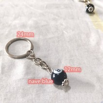 당구 대 포켓볼 다이 가정용 패션 크리에이티브 당구 DIY 키 체인 테이블 볼 링 럭키 블랙/다크 블루 NO.8, 02 DARK BLUE