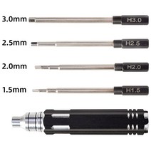 농업용RC 부품 4 1 1.5mm 2.0mm 16 진수 스크루 드라이버 금속 도구 키트 헬리콥터 자동차 비행기 드론 항, 한개옵션0