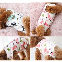 강아지 고양이 중성화복 중성화수술복 올인원, 핑크공주