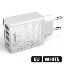 Elough 고속충전 PD 4.0 QC USB 포트 20W 벽 아이폰 11 프로 화웨이 샤오미, 01 EU PD and 3 QC