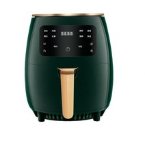 업소용 튀김기 튀김기계 소형 1400W 4.5L 스마트 에어 프라이어 전기 오일리스 쿠커 LCD 화면 작동 패널, 02 green_02 미국