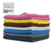 기존형 55미용(소/ 32x74cm 55g) 다용도 순면 업소용 수건 타올 미용실 헤어샵 사우나 헬스 휘트니스 땀수건 청소, 초콜릿