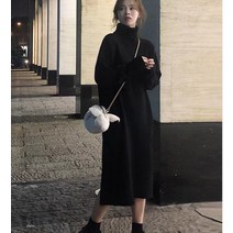 LW09200 폴라 롱니트원피스 목폴라 목폴라원피스 터들